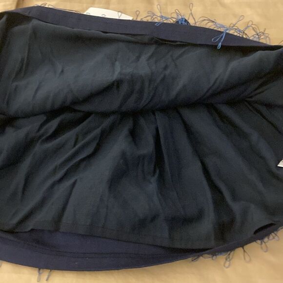 Julien David NWT Blue Shaggy Mini Skirt. Size small. - Picture 5 of 8